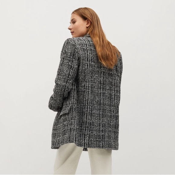MANGO Oversized Anna Tweed Blazer (M) - Picture 3 of 12